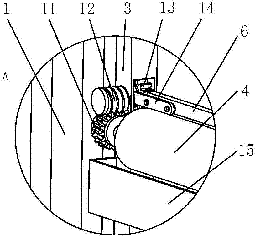 Vertically-sliding efficient self-cleaning blackboard