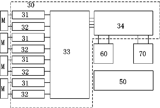 Four-channel matching tester for lithium ion battery cell