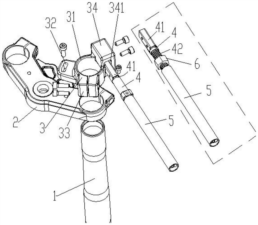 Adjustable handle assembly and motorcycle