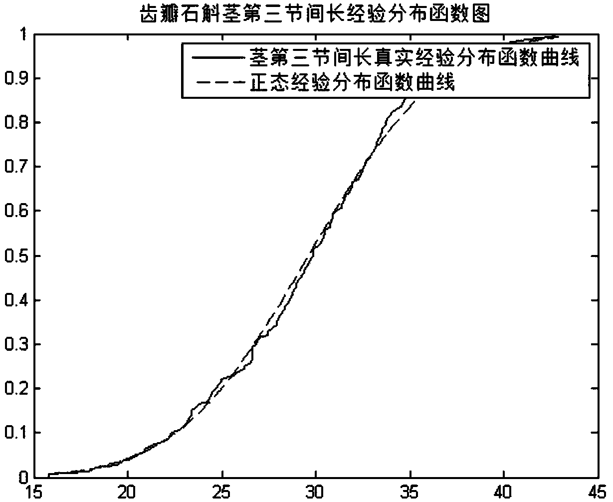 Establishment of method of judging Dendrobium devonianum Paxt pure-species closeness, judgment standard and judgment method