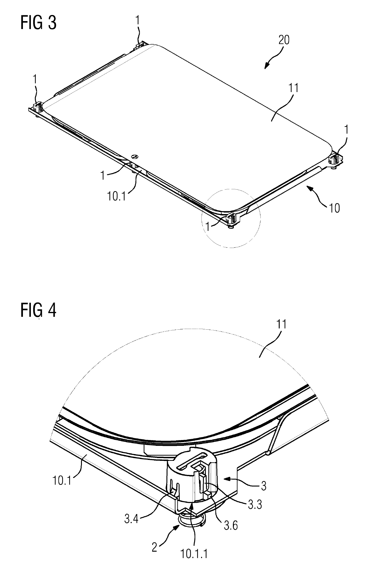 Pressing element and induction hob comprising a pressing element