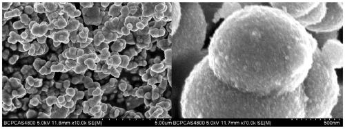 A method for preparing tin niobate nanospheres by alcohol solvothermal