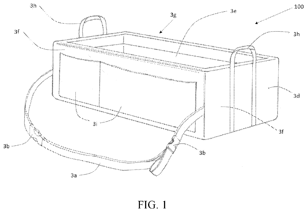 Device to facilitate the transport or storage of items by a person seated in a wheelchair or using other mobile devices