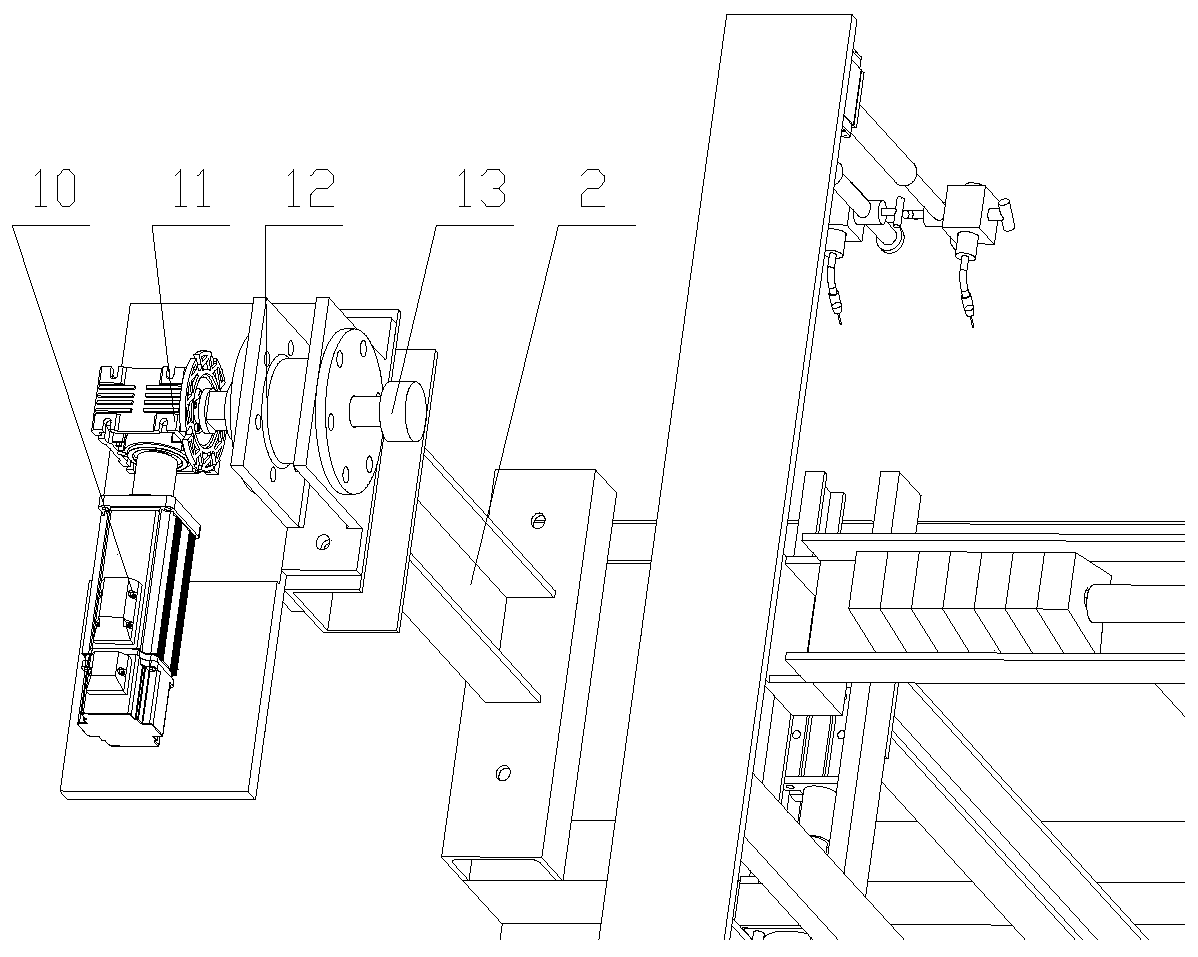 Automatic welding machine for cutter shaft and tool magazines of rotary cultivator