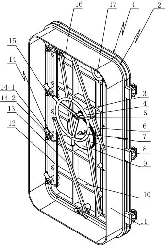 Mine explosion-proof pressure-resistant door