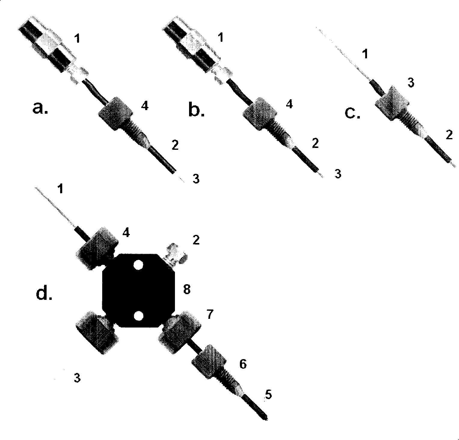 Multicenter electric spraying ion source for micro liquid phase separation system and mass spectrum