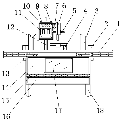 Stable safety device for locating and cutting for steel bar production