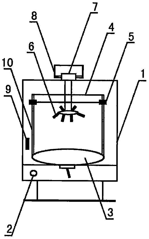 Sectioning device for internal partition component