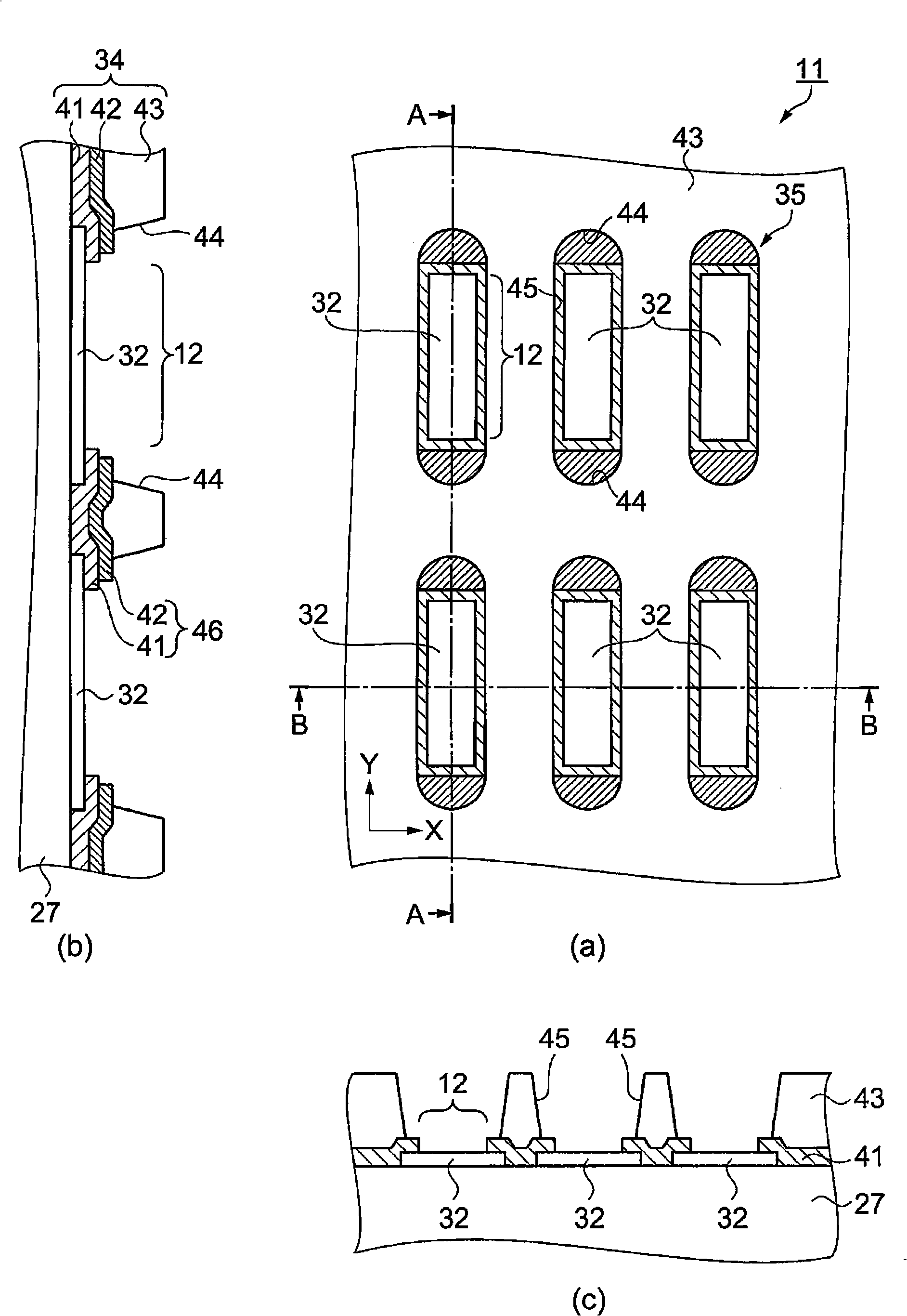 Electrooptical device, electronic apparatus, and method for producing electrooptical device