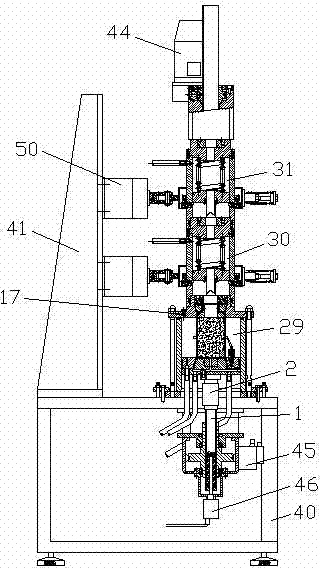Triaxial multiple coal and gas outburst test method