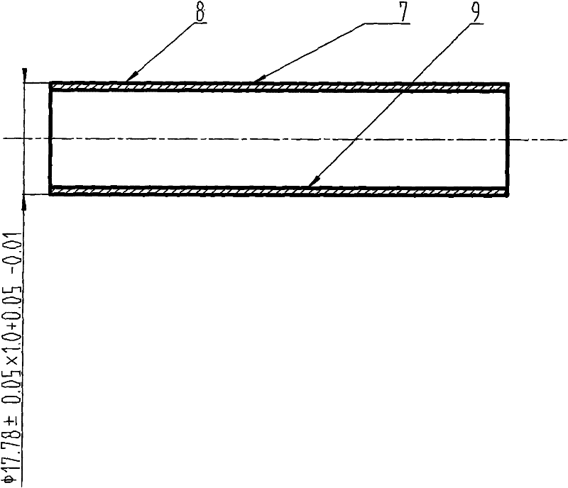 Method for processing thin-walled tube of zirconium alloy specially used by nuclear reactor