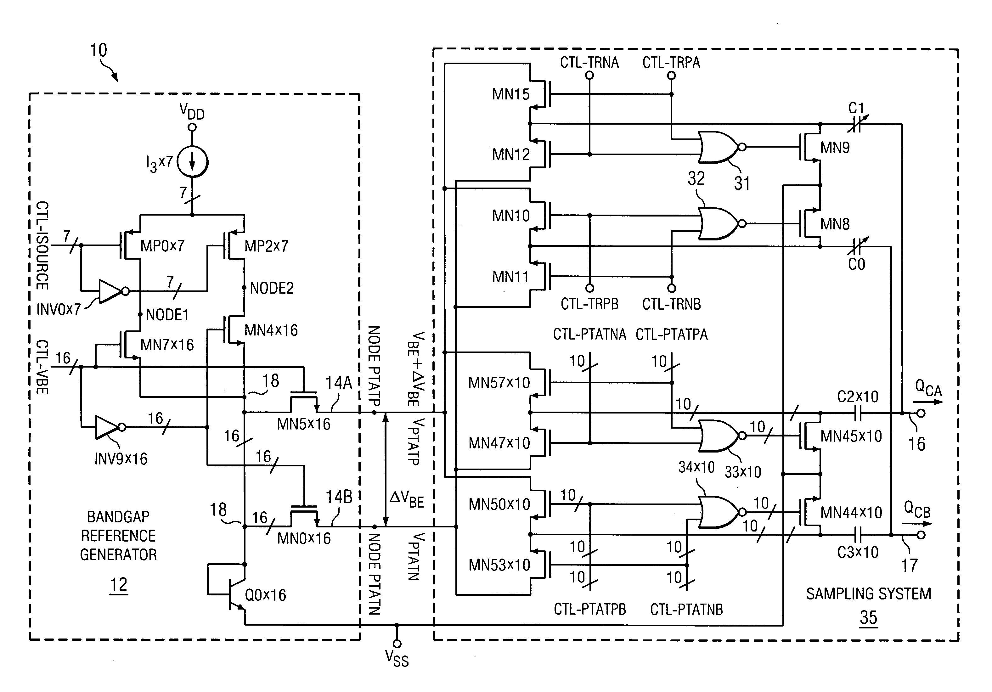Bandgap reference circuit and method