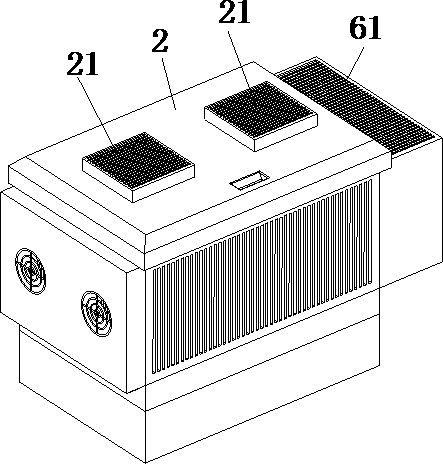 Heat dissipation device for new energy automobile battery