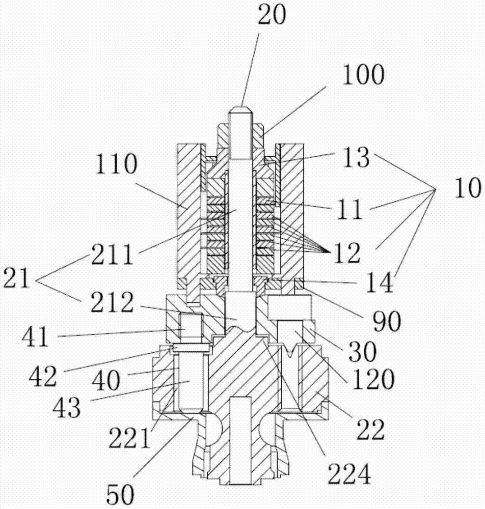 Vibrating material level switch and its vibrating device