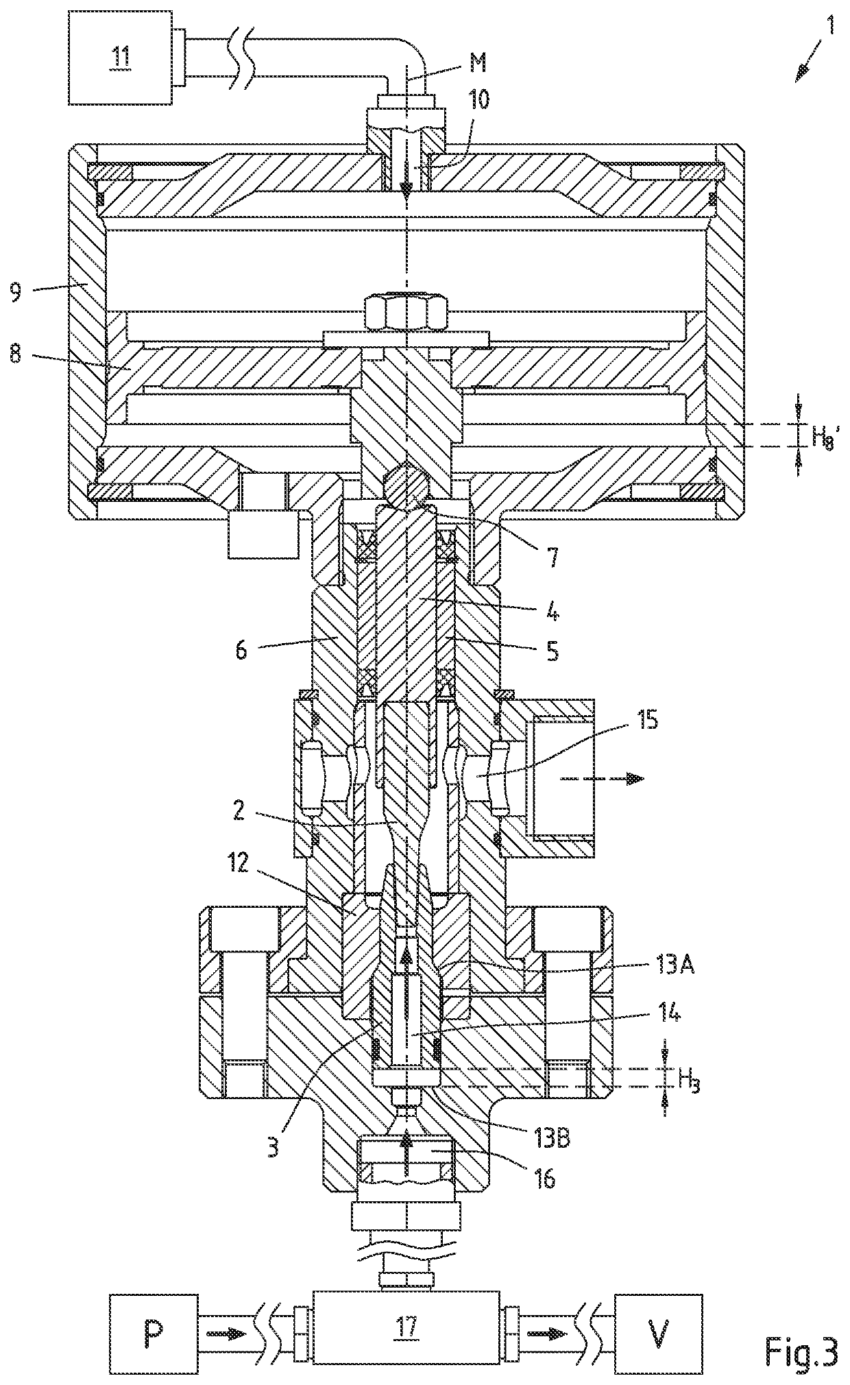 Device for regulating the pressure of fluids