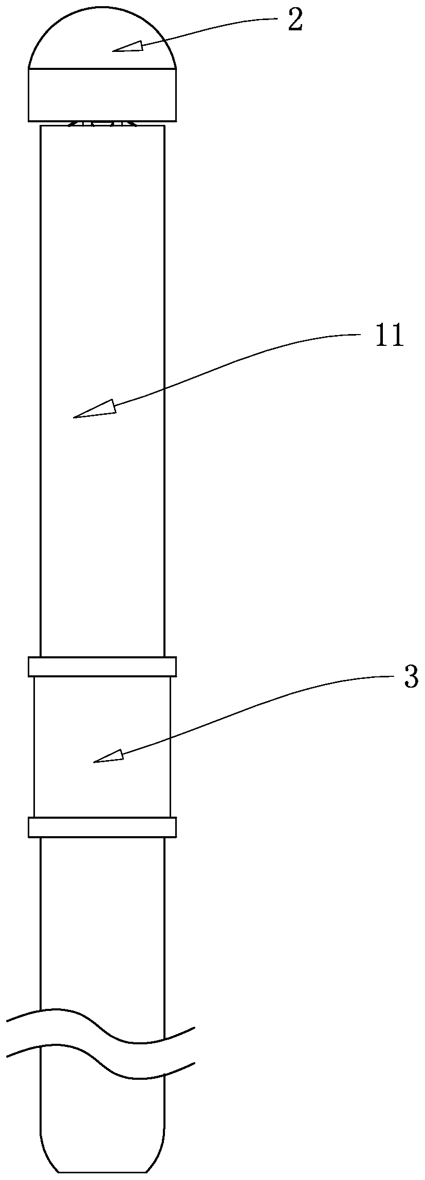 Non-lifting type winding prevention flagpole