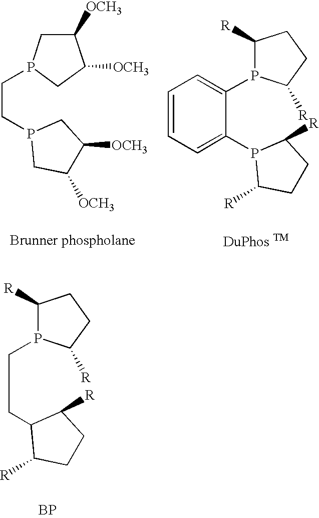 Asymmetric catalysis based on chiral phospholanes and hydroxyl phospholanes