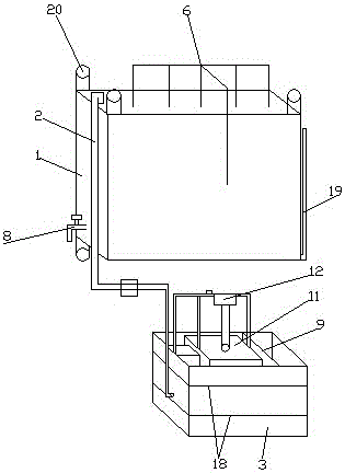 Indoor wall-mounted water storage box