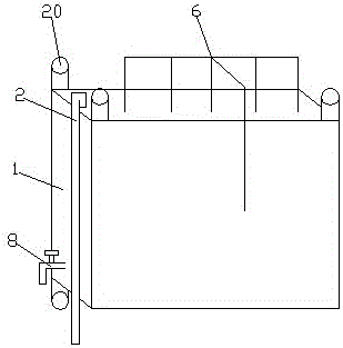 Indoor wall-mounted water storage box