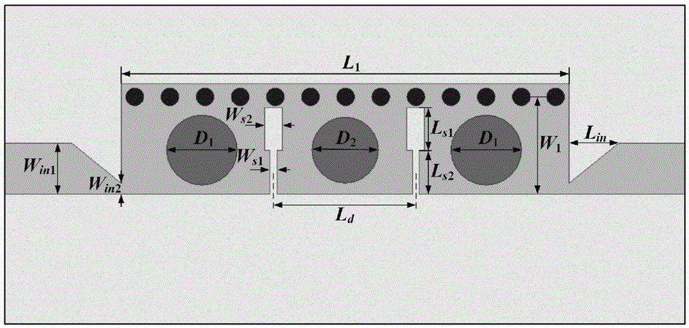 Medium loaded half-mode substrate integrated waveguide band-pass filter