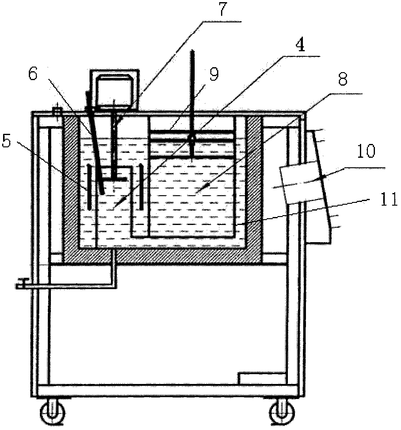Thermostatic bath for verifying temperature sensor paired with calorimeter