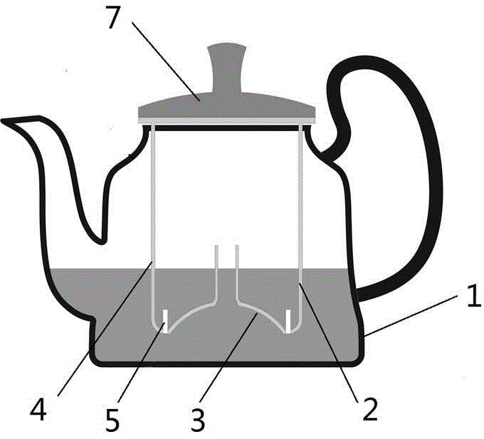 Steam and water heat cycle tea cooking device and tea cooking method thereof