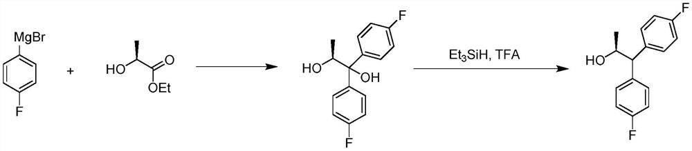 Preparation method of optically pure S-configuration 1, 1-bis-(4-fluorophenyl)-2-propanol