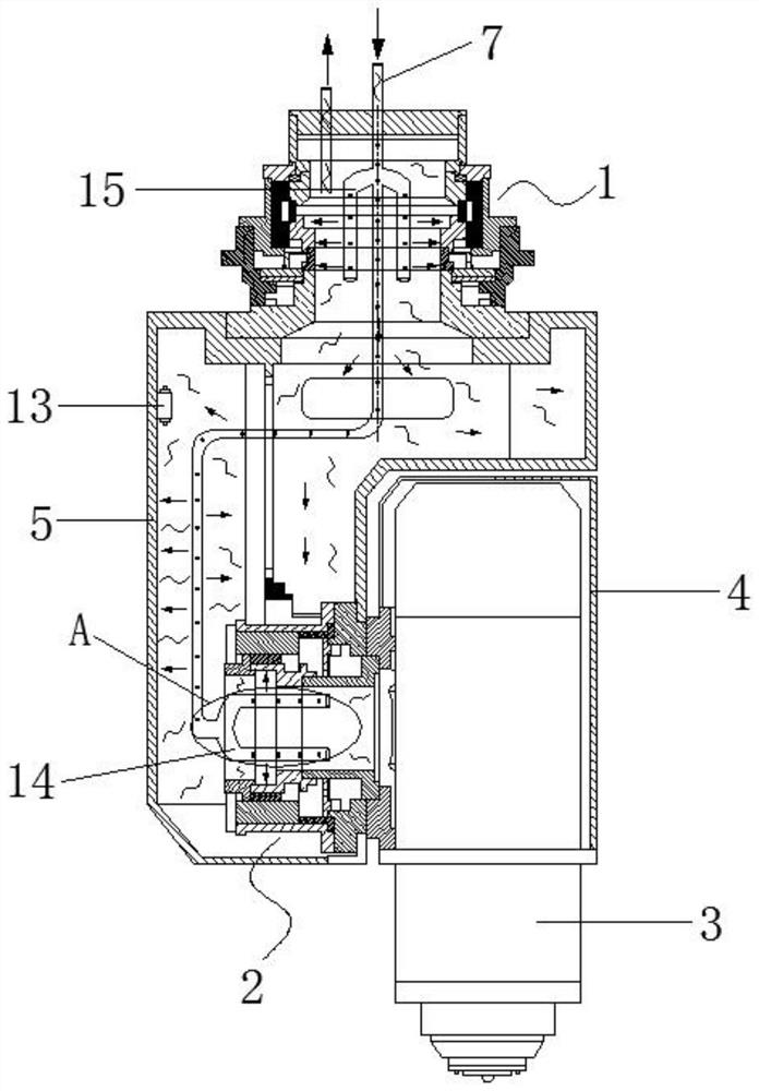 Direct-driven swing head air cooling system