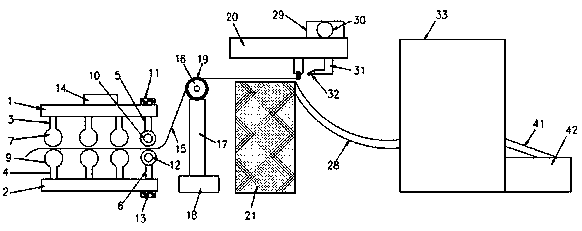 Plastic granulating device and method thereof