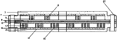 Planar diaphragm loudspeaker of magnetic reflux structure based on annular magnet