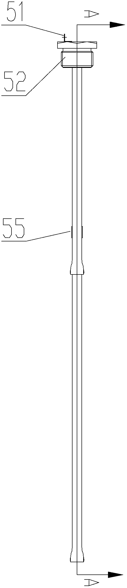 Temperature sensing blind pipe assembly and water heater