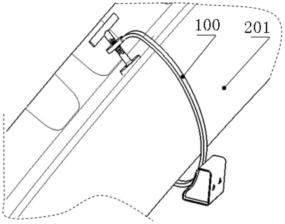 A device for measuring vehicle door offset during driving