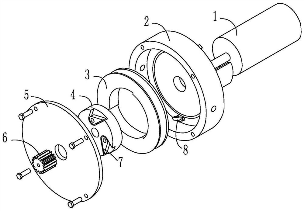 A multi-mode drive device for flapping and retracting wings of a miniature flapping wing aircraft