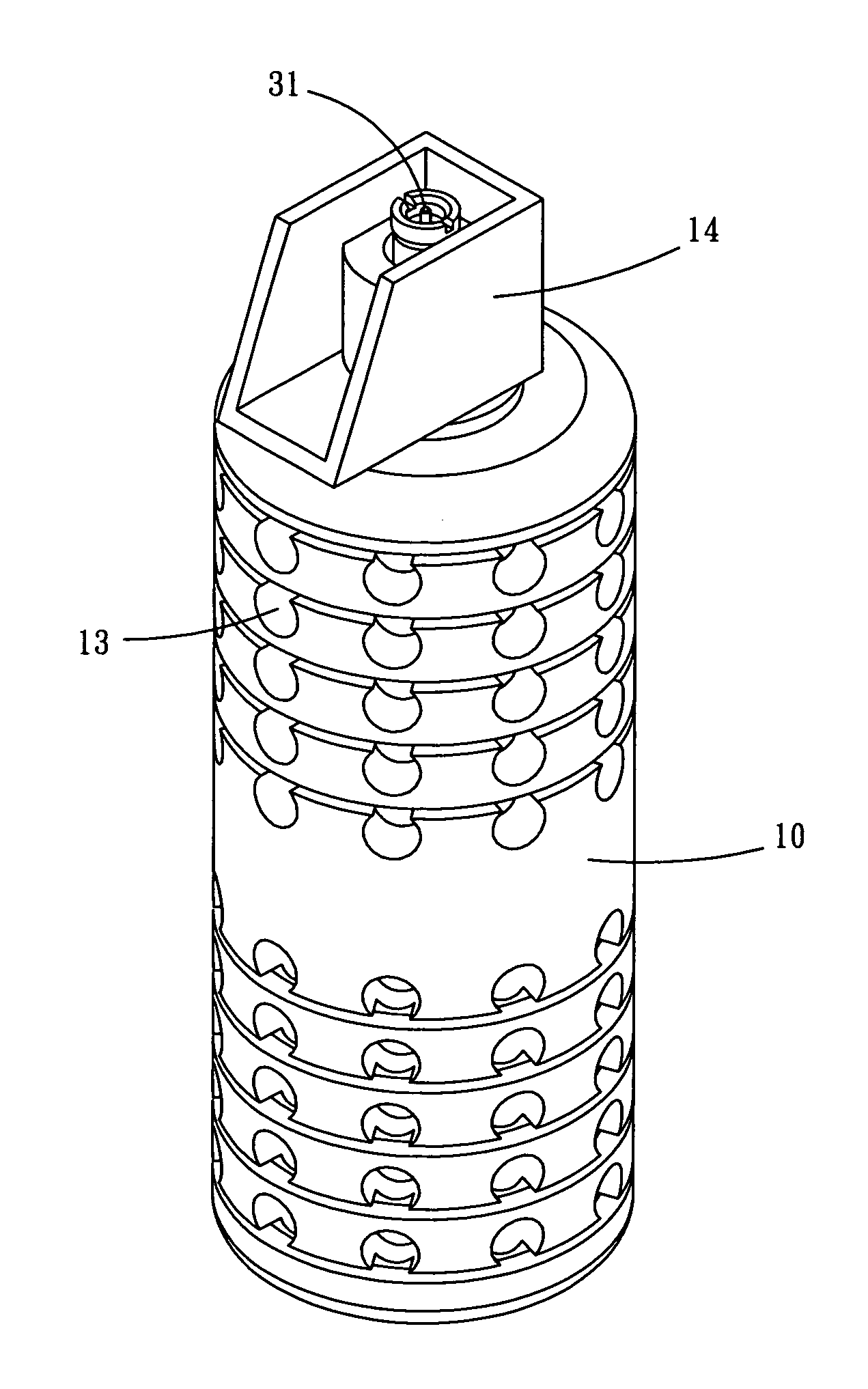 Gas balance training bomb