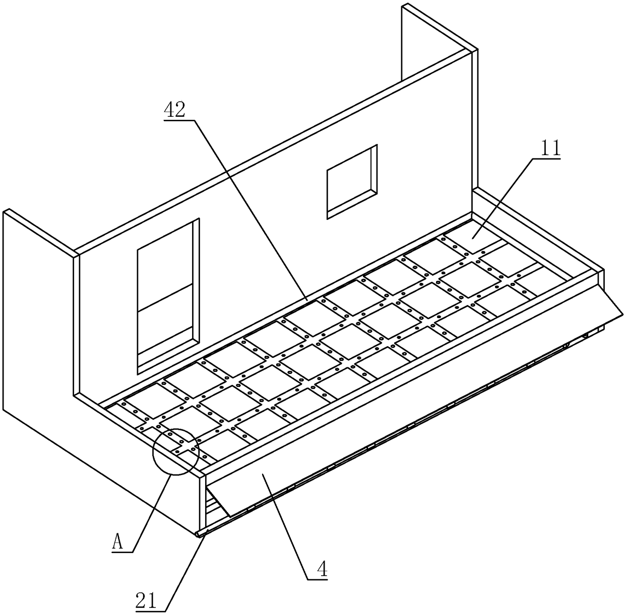 Balcony, terrace water guiding system construction method and water guiding system