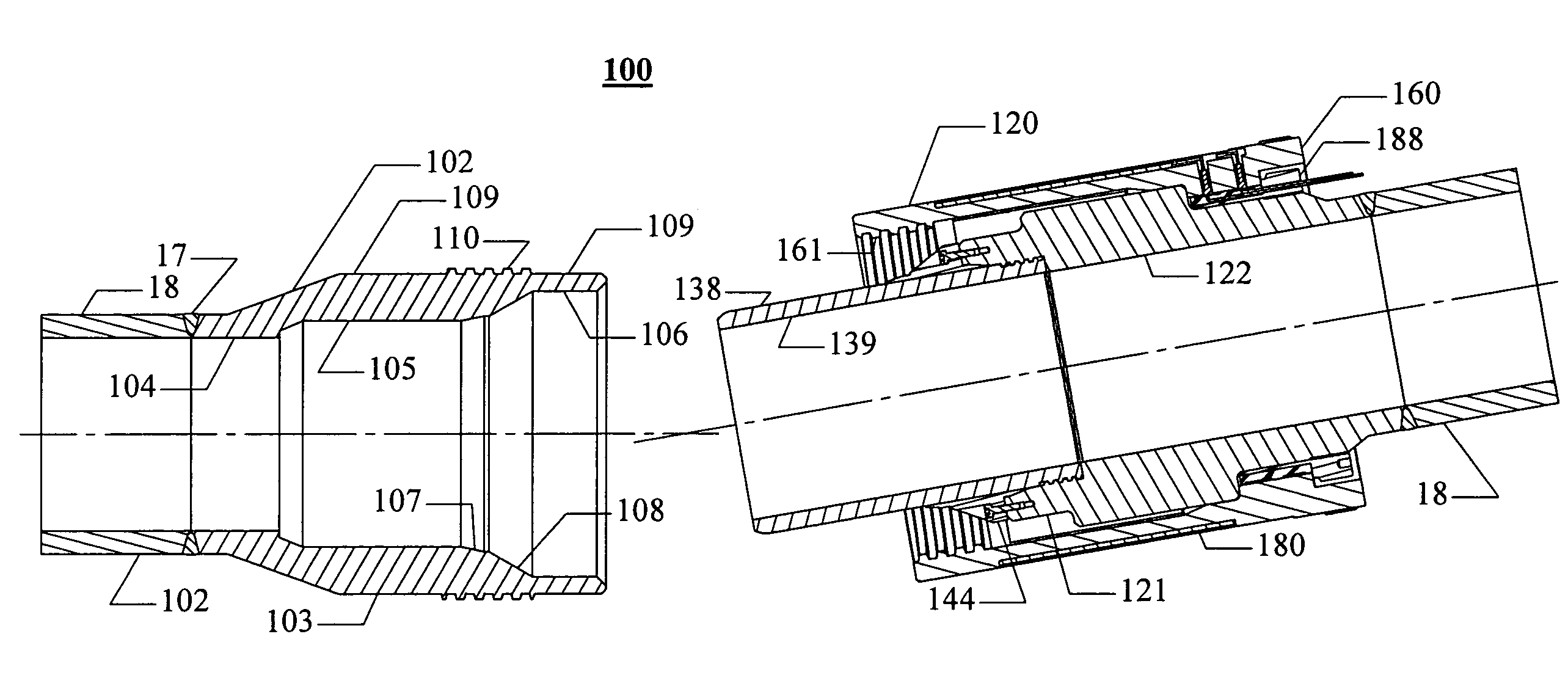 Pressure-containing tubular connections for remote operation