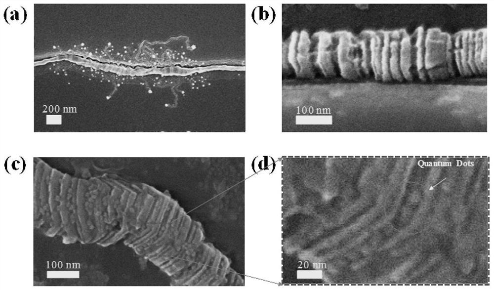 Method for assembling quantum dot laser on planar superlattice nanowire