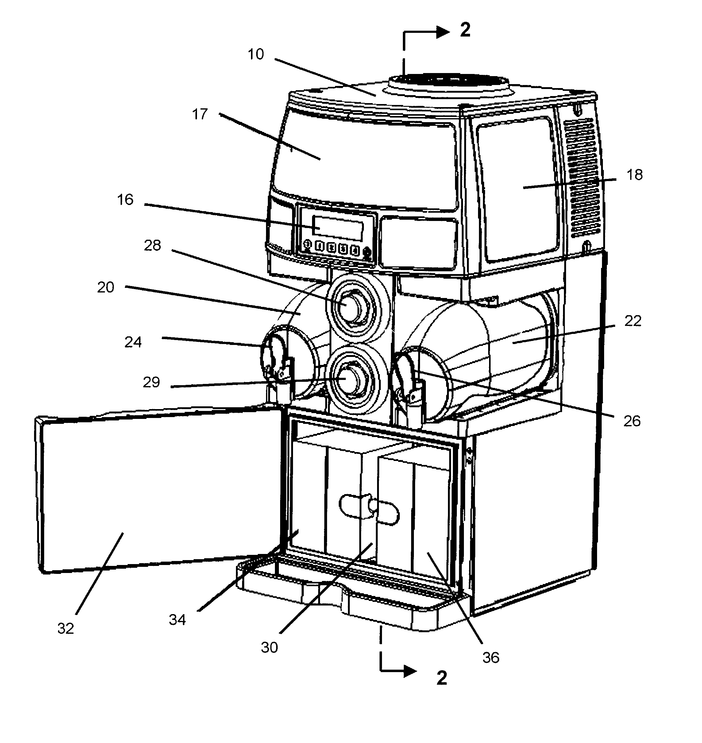 Method and apparatus to control a beverage or dessert dispenser