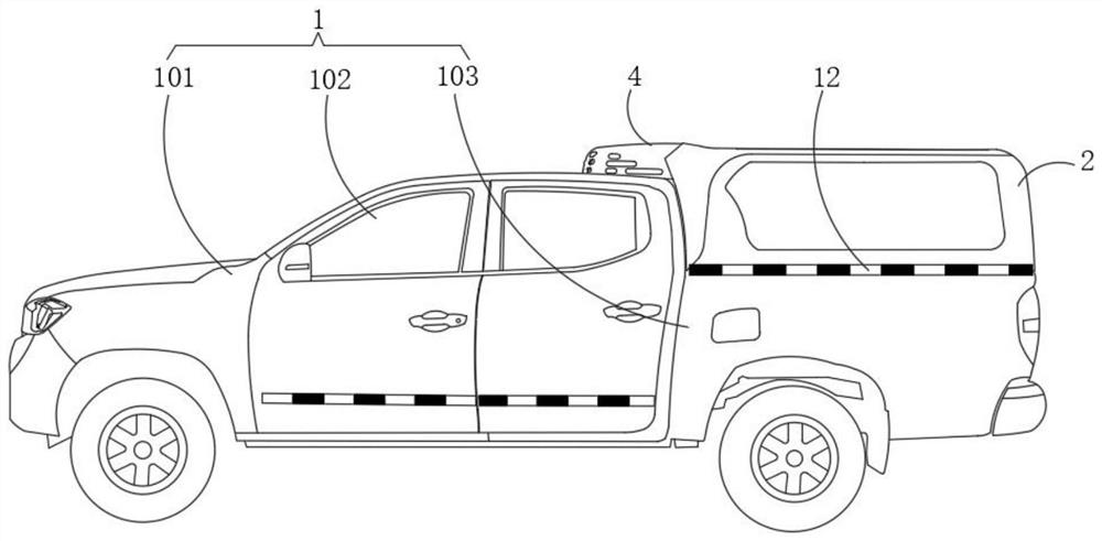 Cold storage pickup truck for transporting vaccines