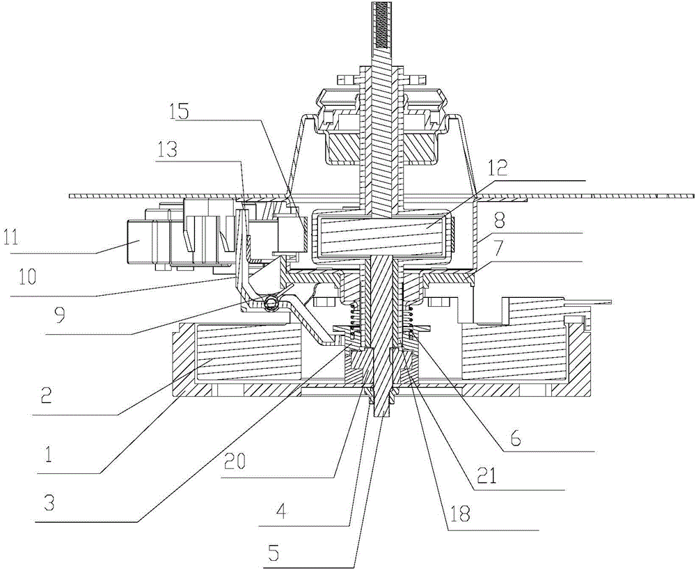 Variable-frequency simulated hand-wash motor reduction clutch and washing machine