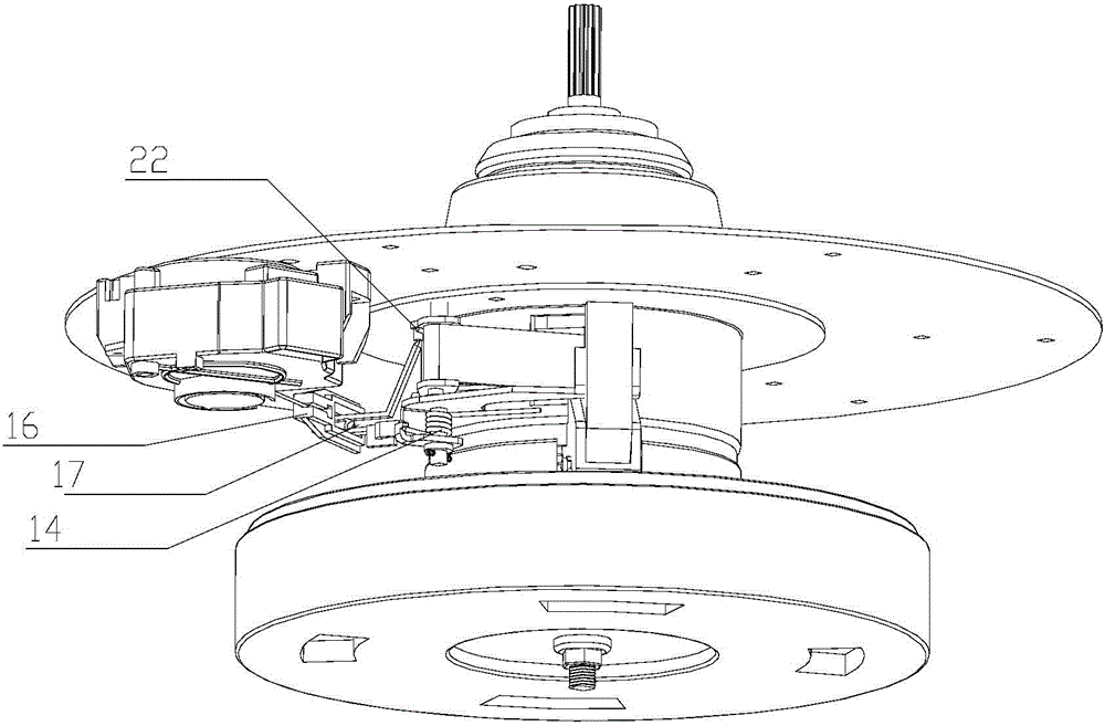 Variable-frequency simulated hand-wash motor reduction clutch and washing machine