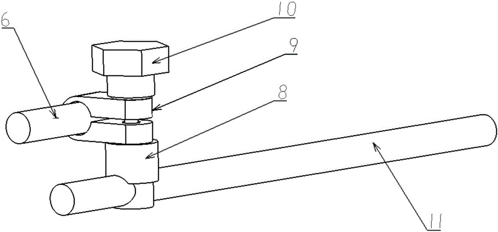 Microphone fixing device for measuring interior noises at ear positions of driver