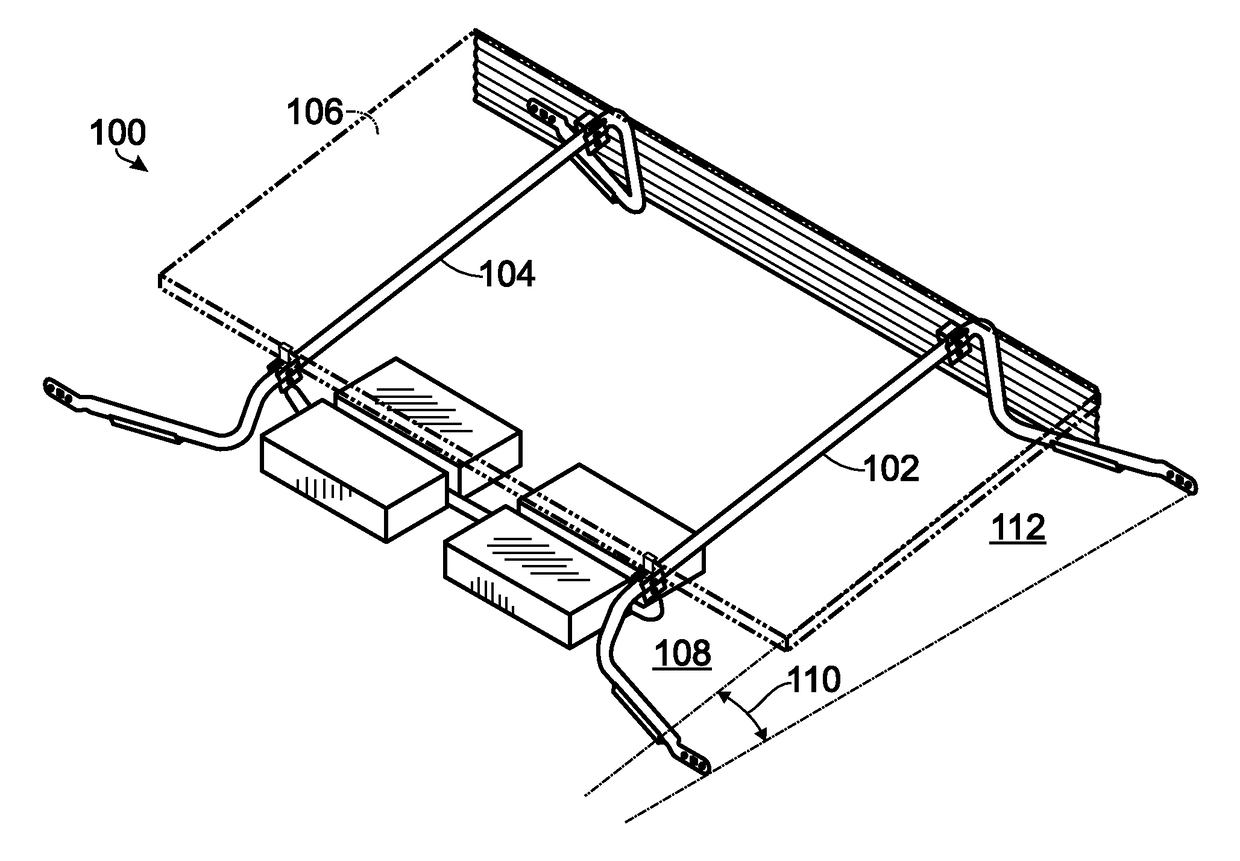 Photovoltaic panel racking system