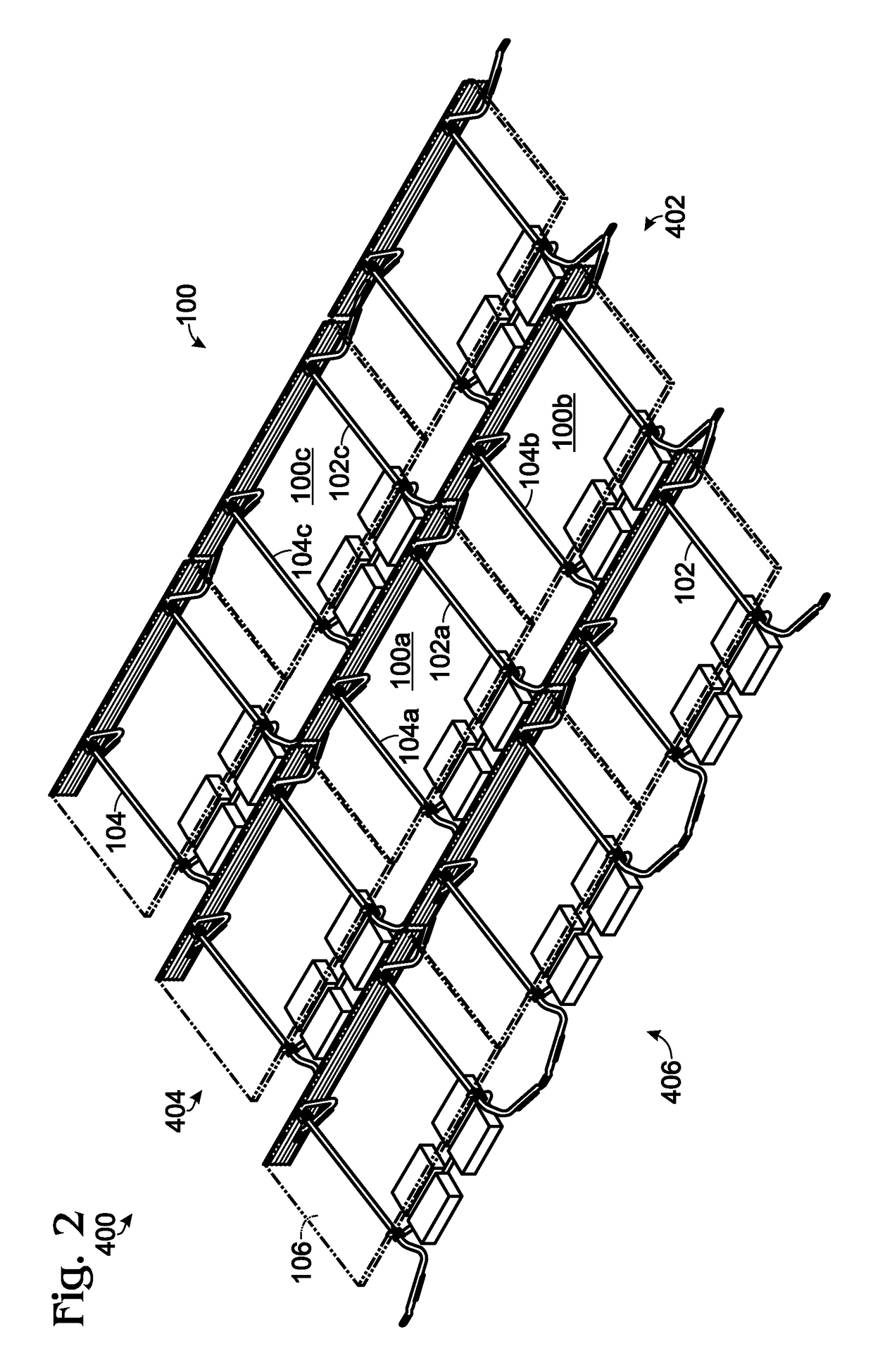 Photovoltaic panel racking system