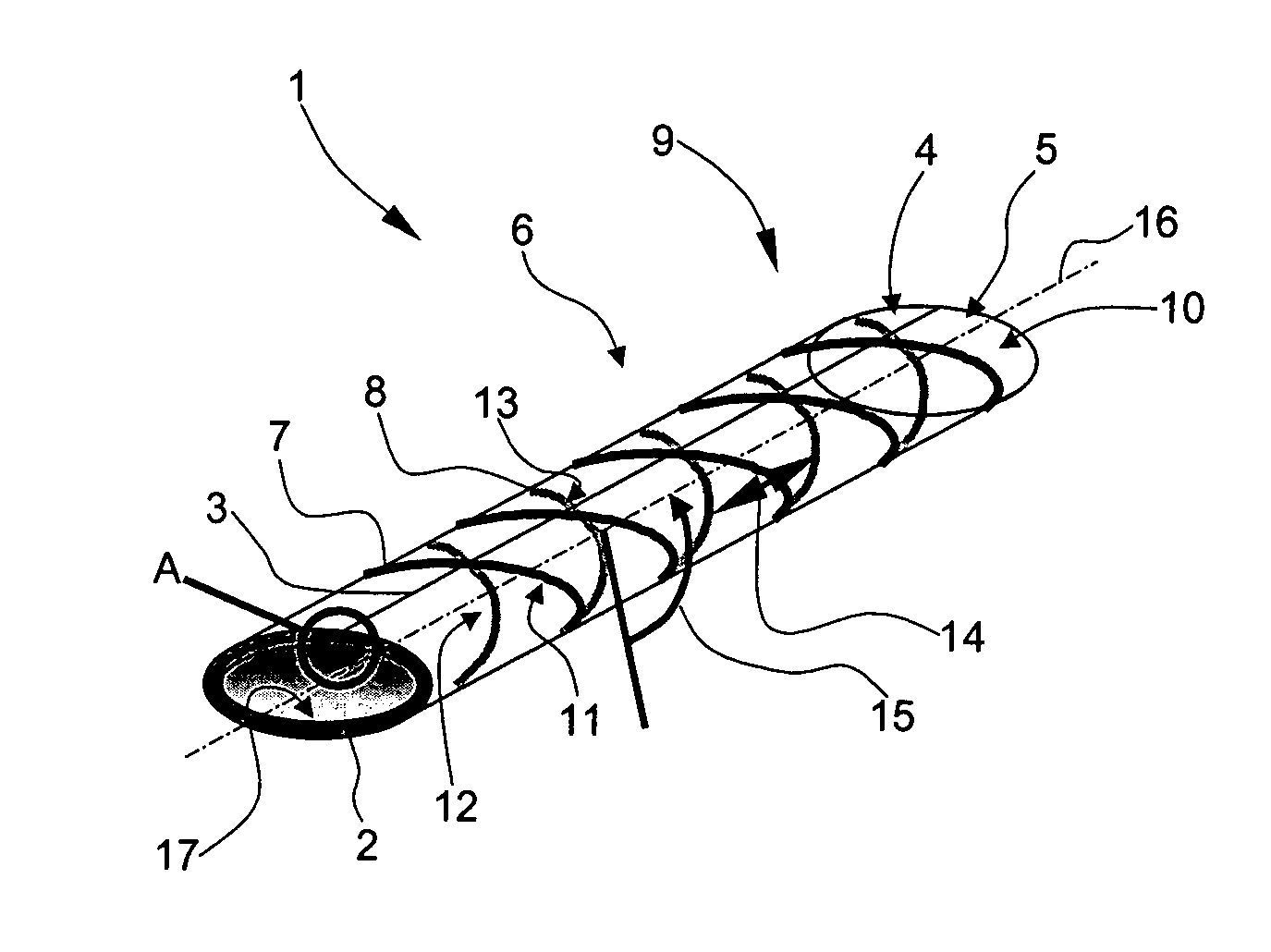 Pipeline for conducting air for air conditioning in aircrafts