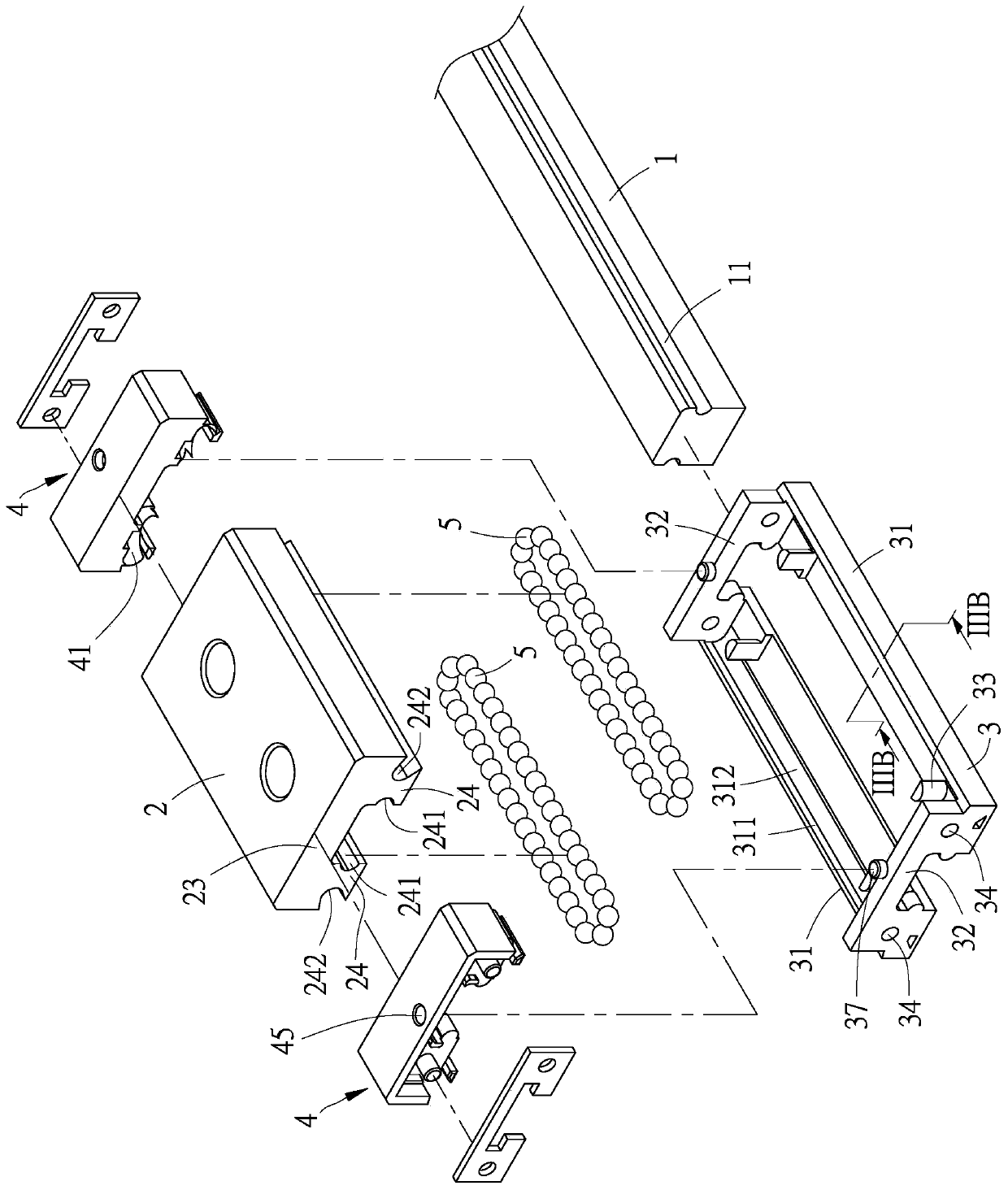 Micro linear slide rail and sliding base thereof