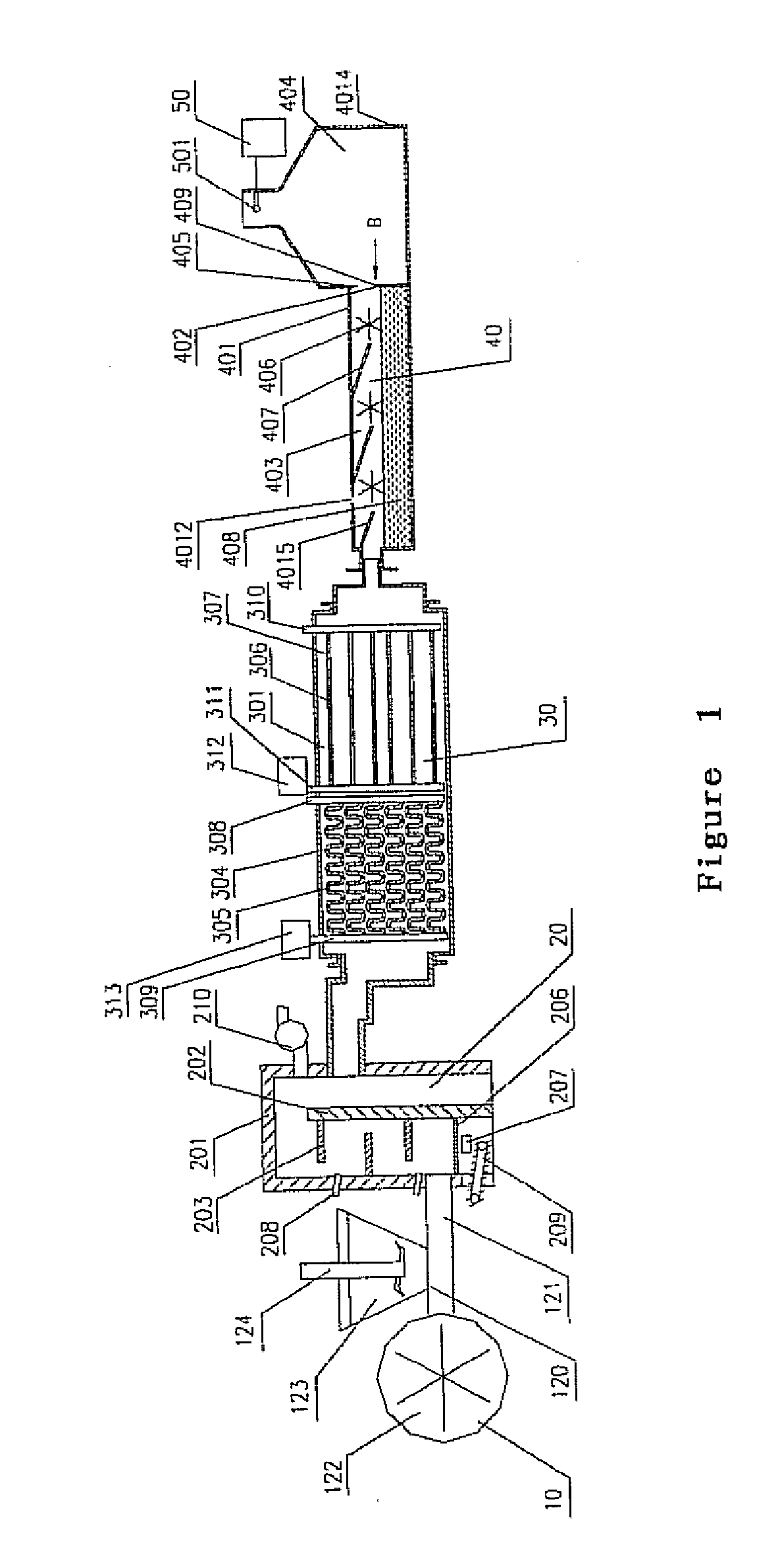 Apparatus for incinerating waste and process for comprehensive utilization of waste
