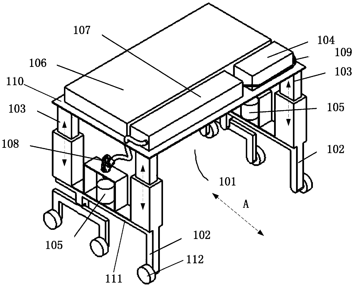 Movable type charging device and using method thereof