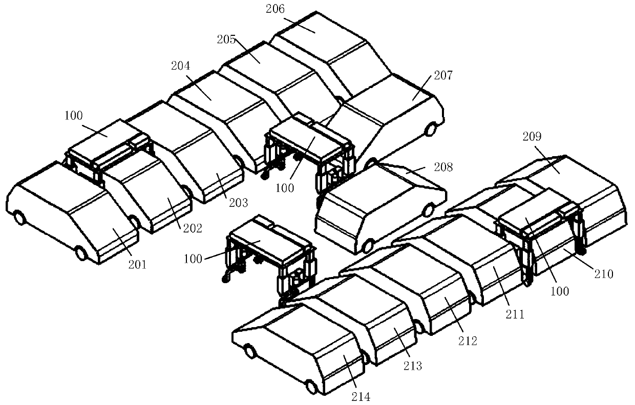 Movable type charging device and using method thereof