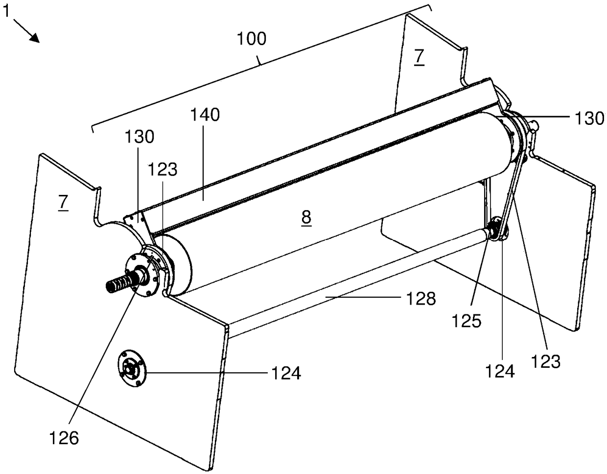 CUTTING DEVICE FOR web winder